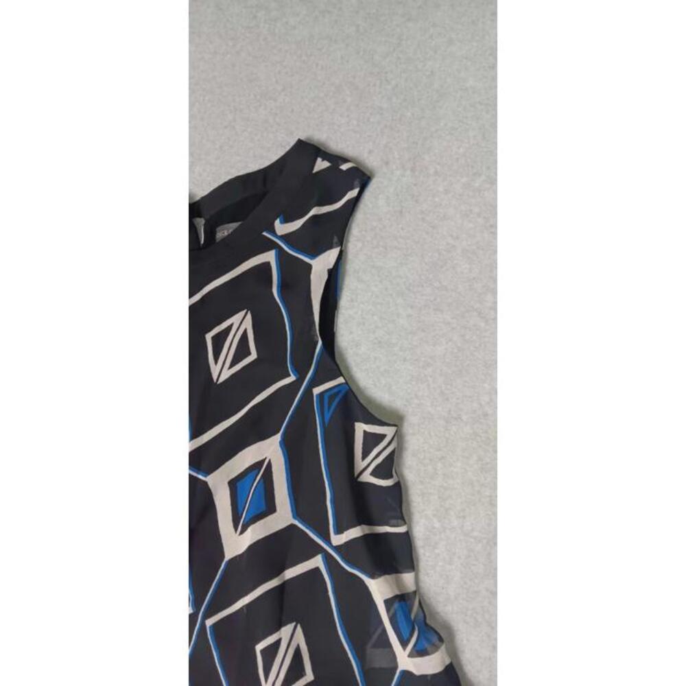 Vince Camuto Blouse Womens Size Small Tear Down Sheer Casual Formal Tie Neck - Picture 4 of 11